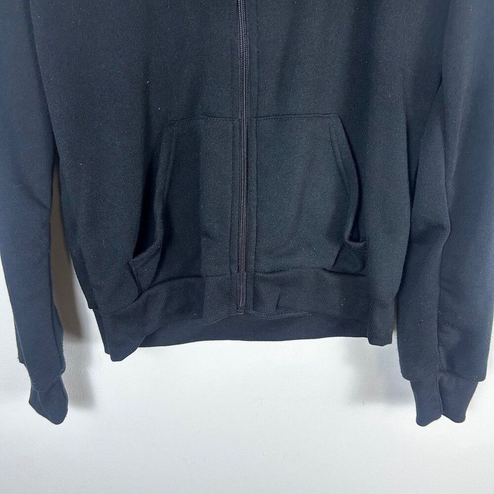 Nike Tracksuit Youth Large Black Full Zip Hoodie Sweatpants Set Fleece - Picture 3 of 10